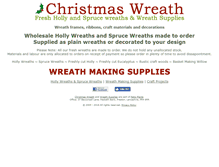 Tablet Screenshot of christmas-wreath.co.uk